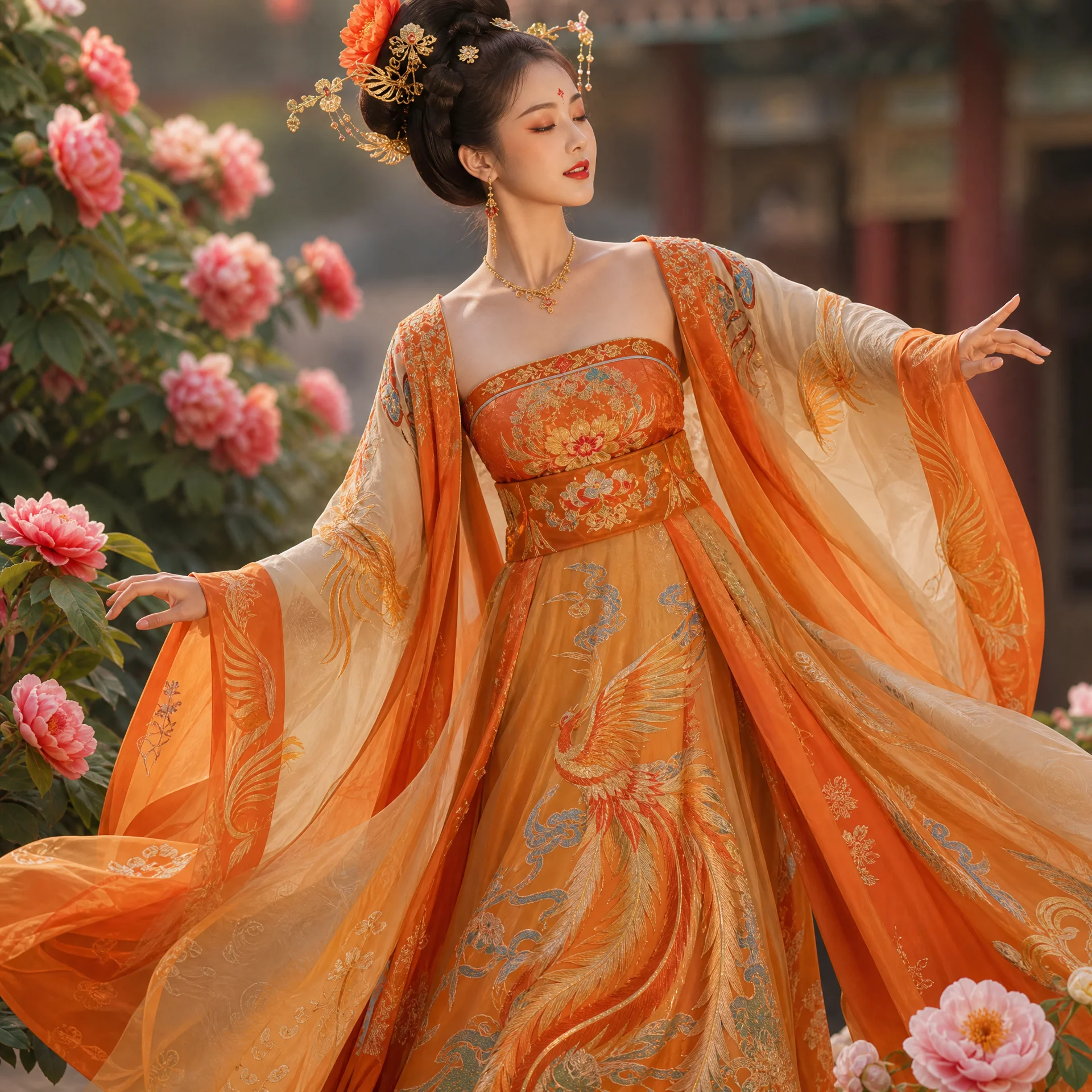唐制齐胸衫裙参赛作品